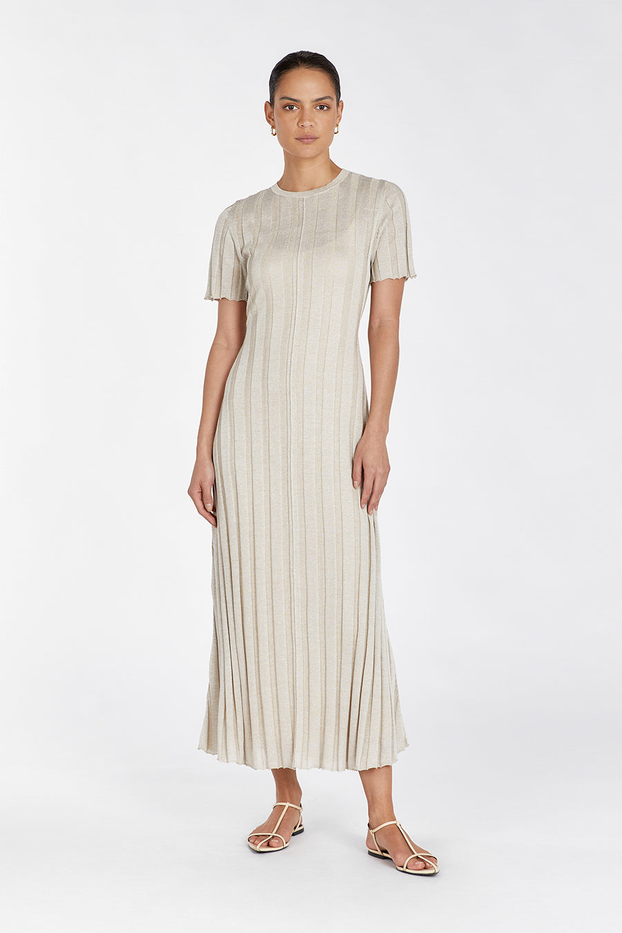 Eden Natural Organic Cotton Maxi Dress with Adjustable Waist Tie