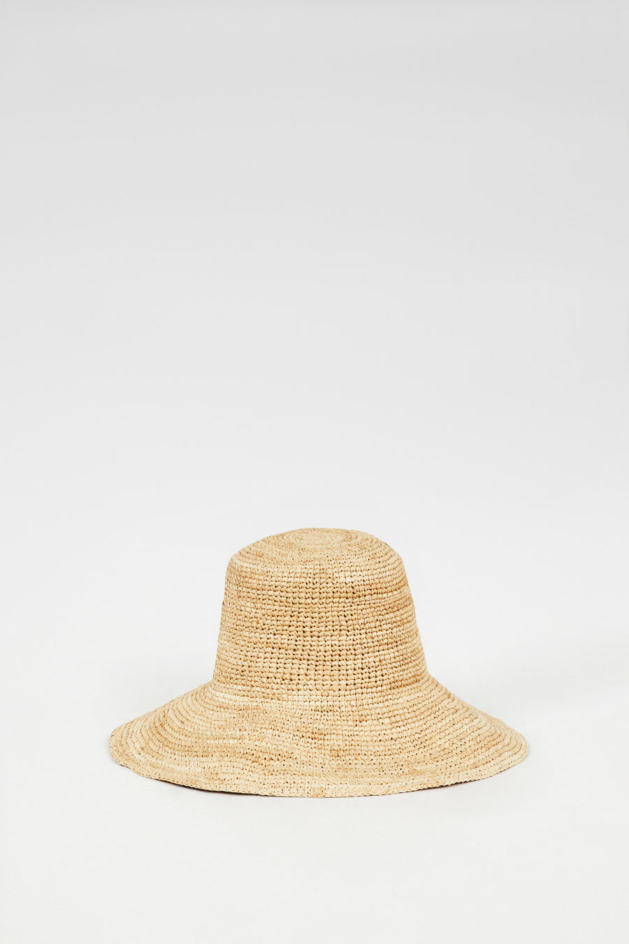 Gemma Natural Straw Wide Brim Floppy Hat
