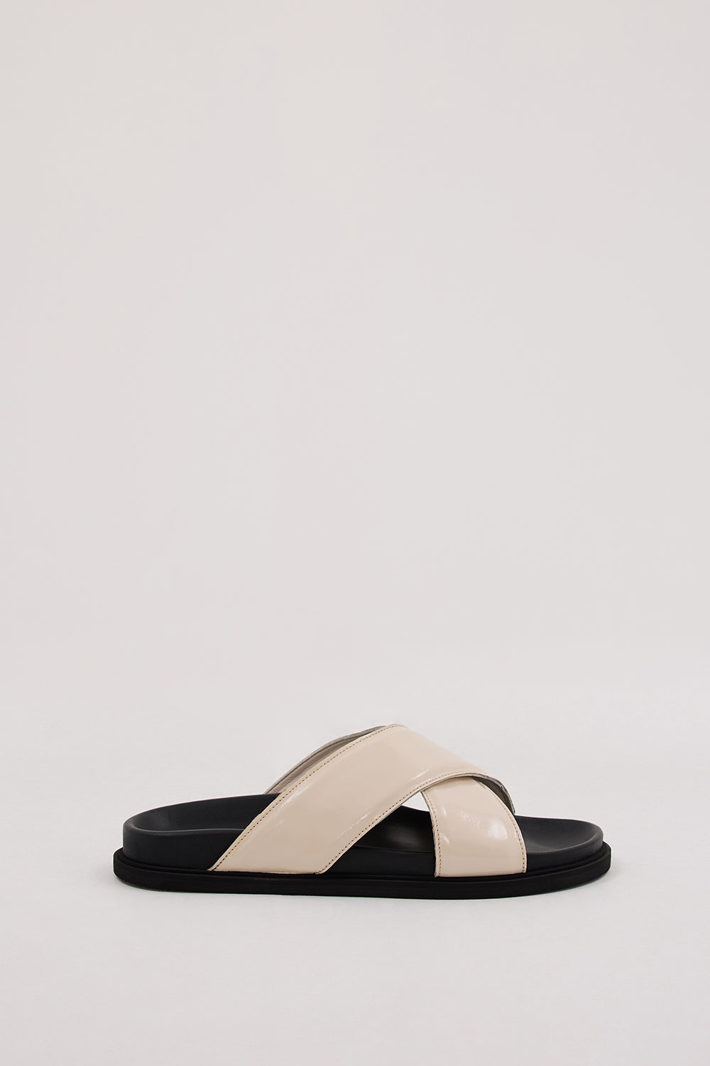 DOF Studios Rosa Ivory Strappy Sandals with Padded Footbed