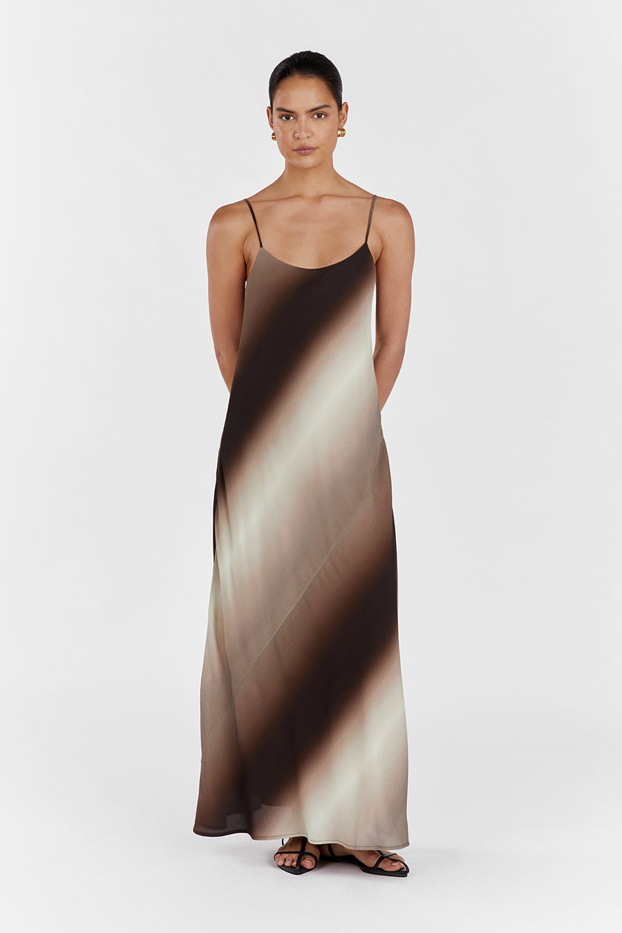 Arabella Ombre Maxi Dress with Adjustable Straps - Lightweight & Flowy