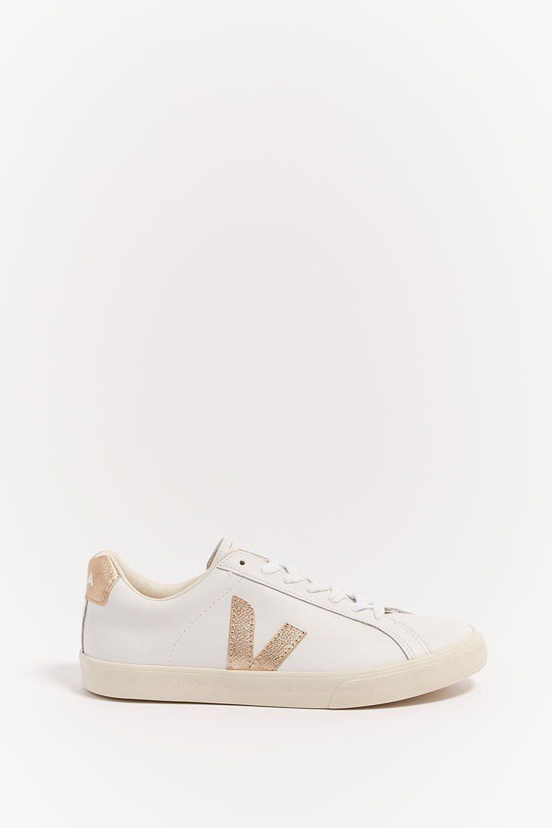 VEJA ESPLAR White Leather Sneakers - Sustainable & Recycled