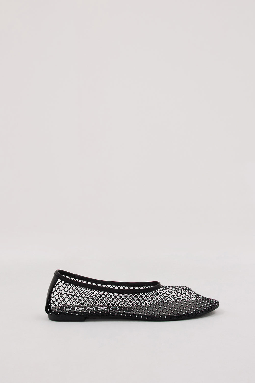 SENSO Black Crystal Embellished Ballet Flats | EBONY CLARISSA