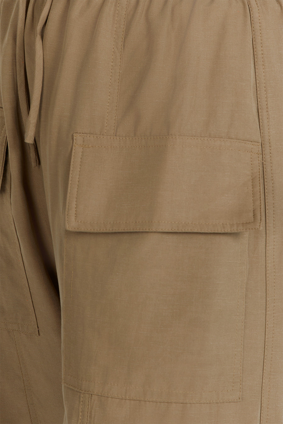 Heidi Fern Tencel Blend Cargo Pants - Lightweight & Adjustable Waist