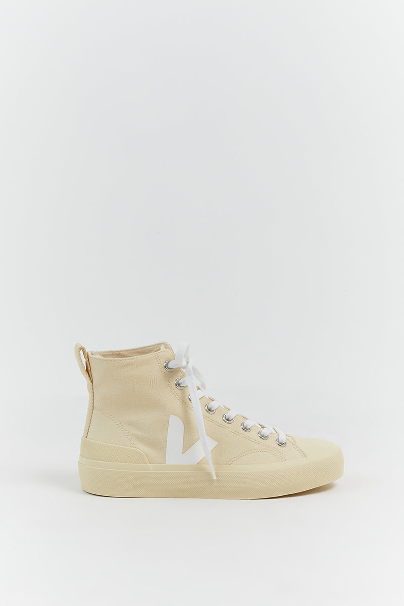 VEJA Wata II White Canvas High Top Sneakers