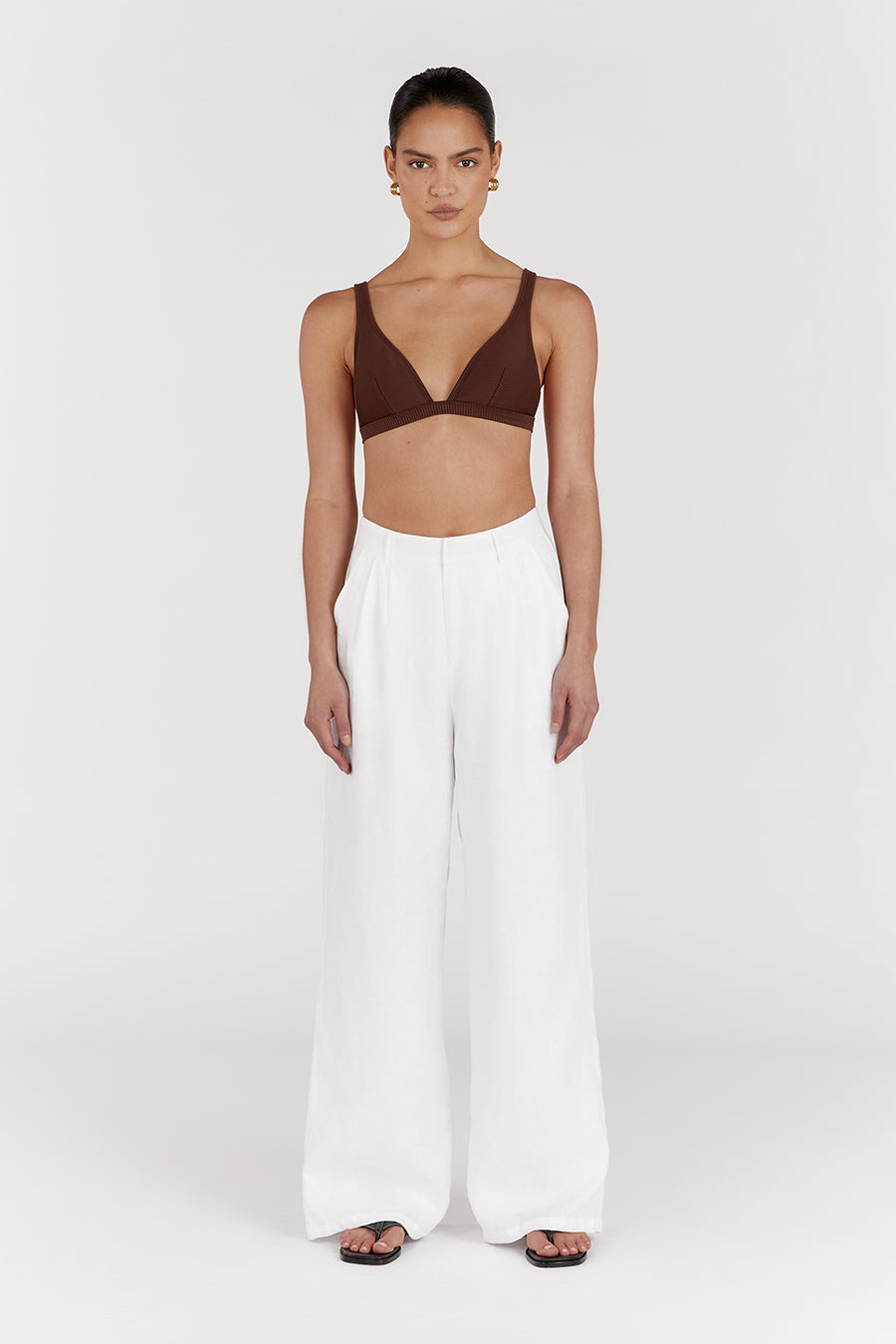 Amaya Sustainable Triangle Bikini Top - Recycled REPREVE, Adjustable