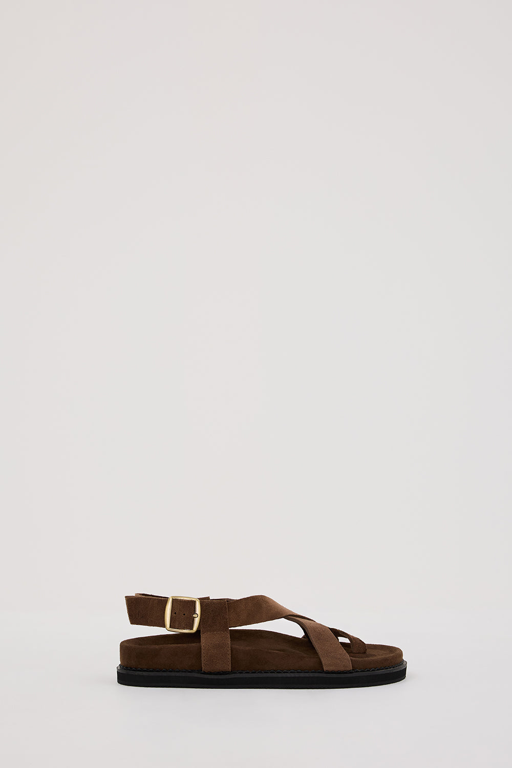 Bali Tailor Noa Cocoa Leather Sandals with Ankle Strap