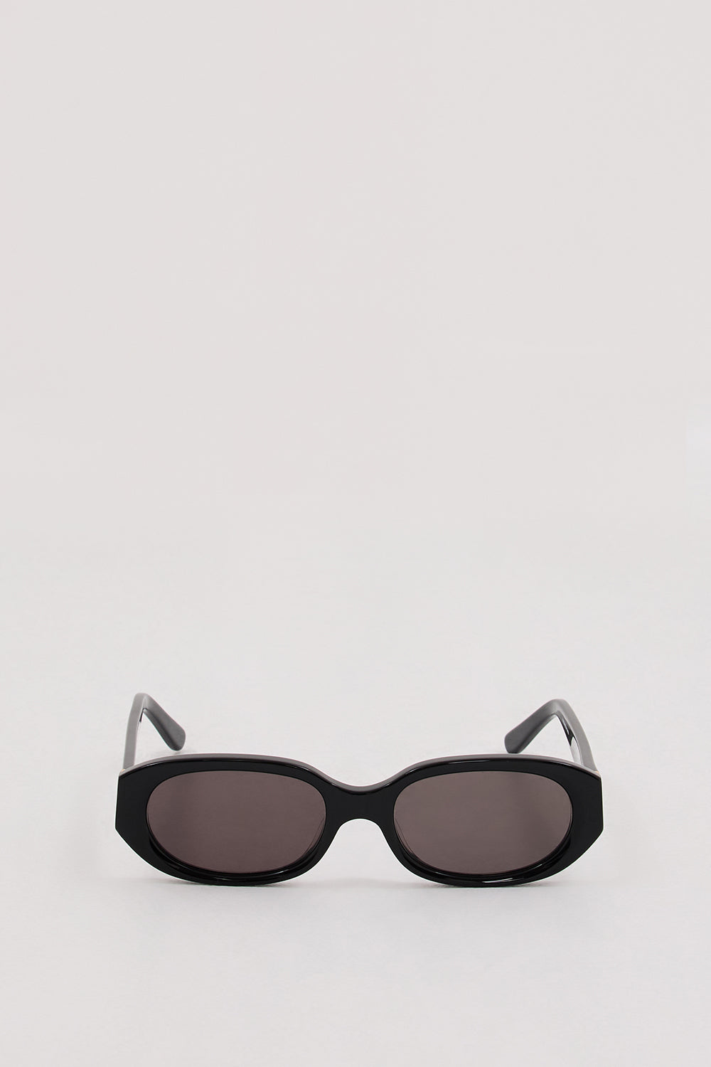 Velvet Canyon Black Oval Sunglasses with UV Protection & Gold Detailing