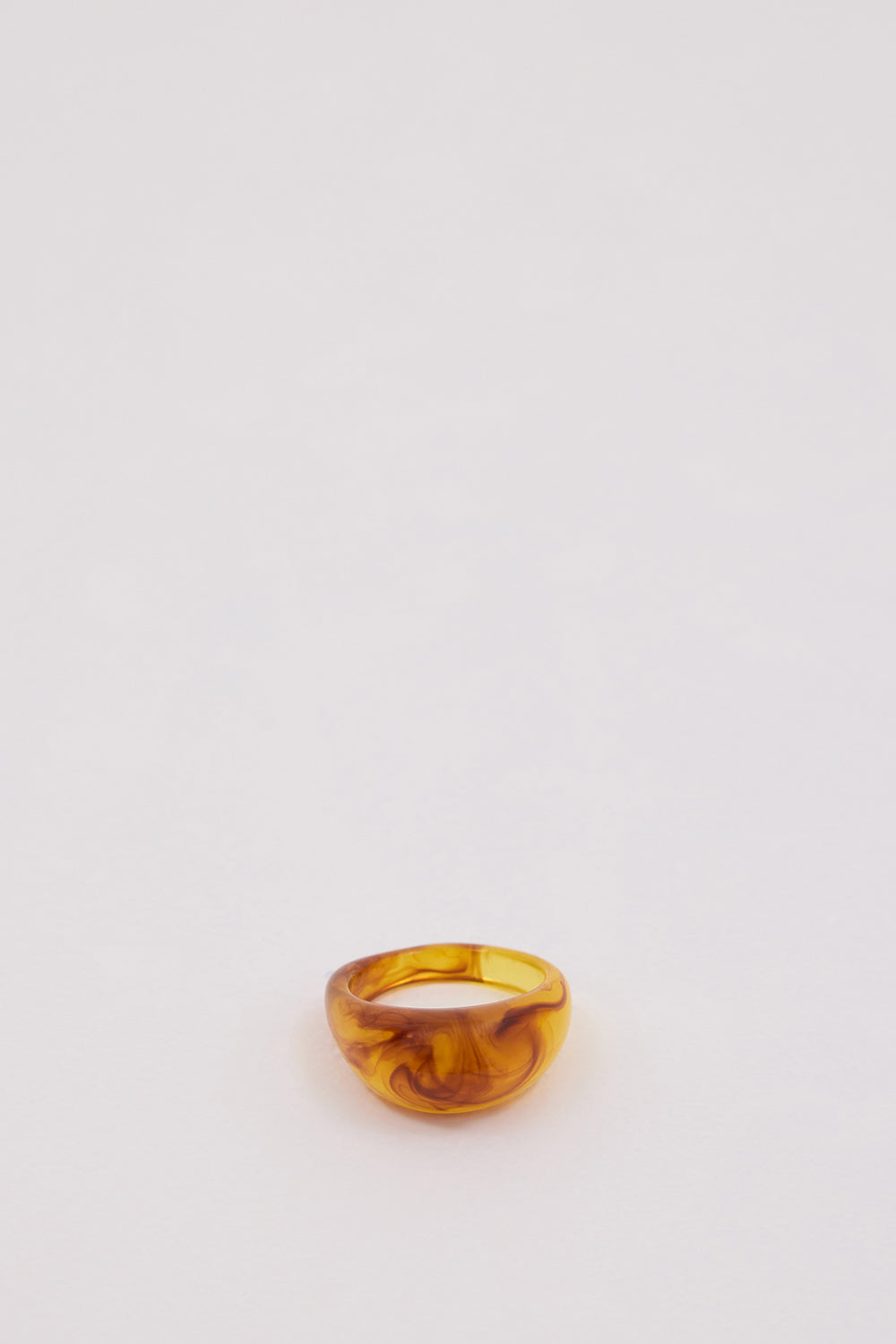 Noah The Label Chunky Brown Resin Ring – Lightweight Statement Jewelry