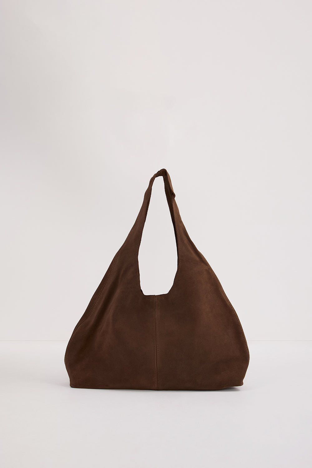 The Bali Tailor Clover Mini Cocoa Suede Leather Crossbody Bag