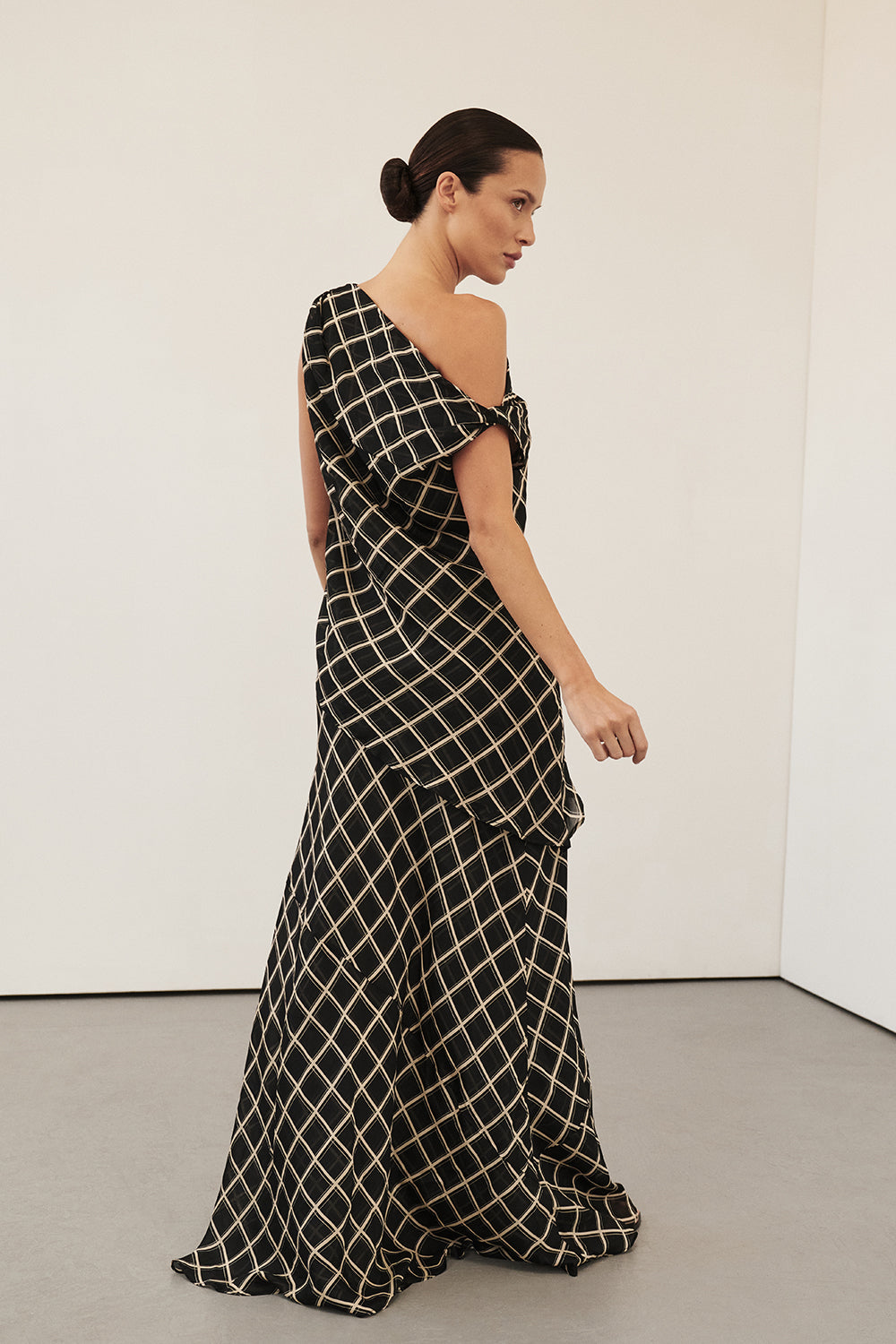 Black Midi Skirt with Sheer Double Layers & Side Zip | Arlington