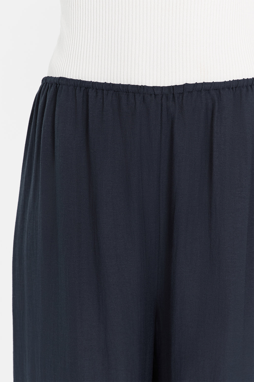 Jolie Slate Marle High Rise Linen Drawstring Pants