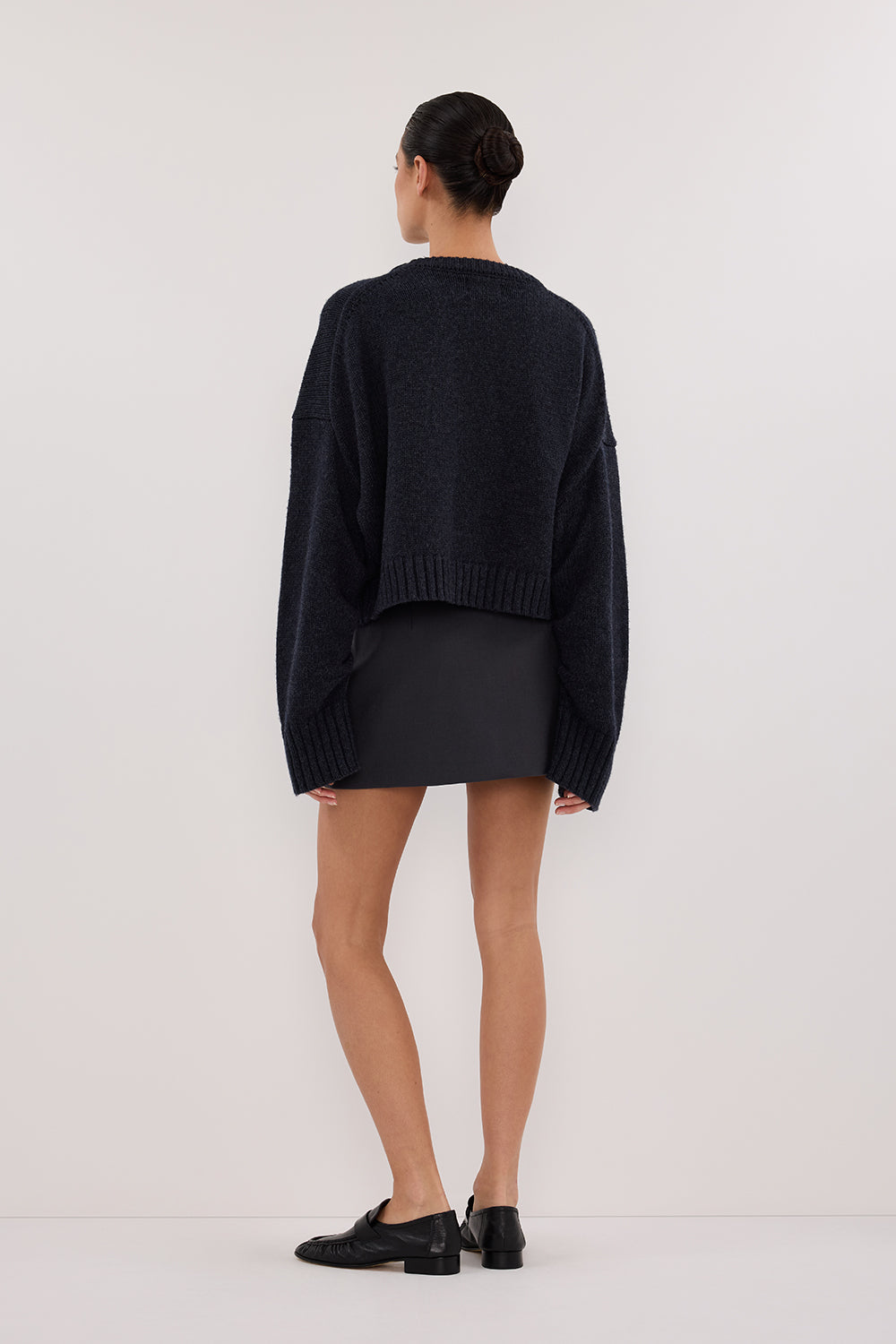 SOHO Slate High-Rise Skort with Concealed Shorts
