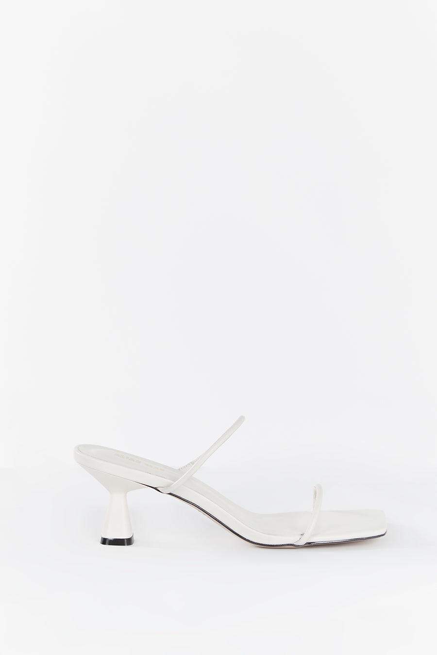 Alias Mae Hessey Leather Mule Sandals with 60mm Bone Heel