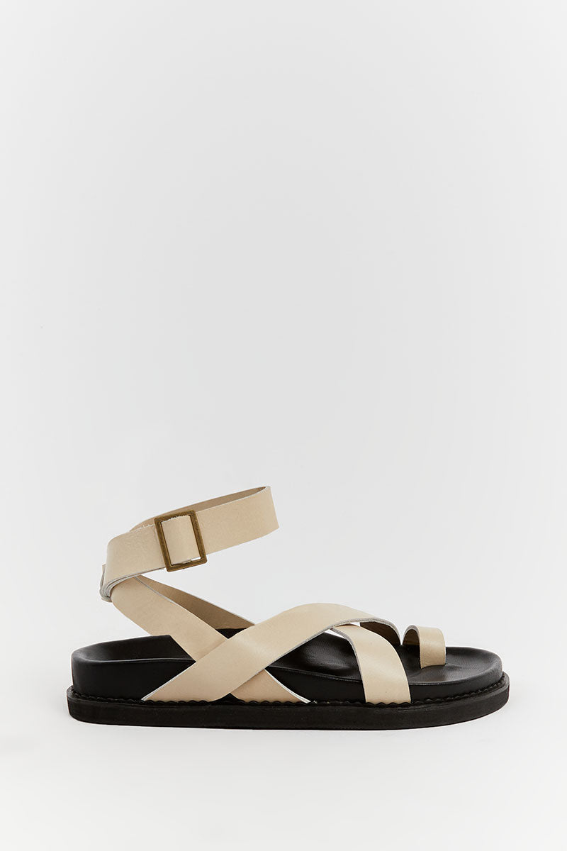 Bali Tailor Leni Leather Sandals with Ankle Strap