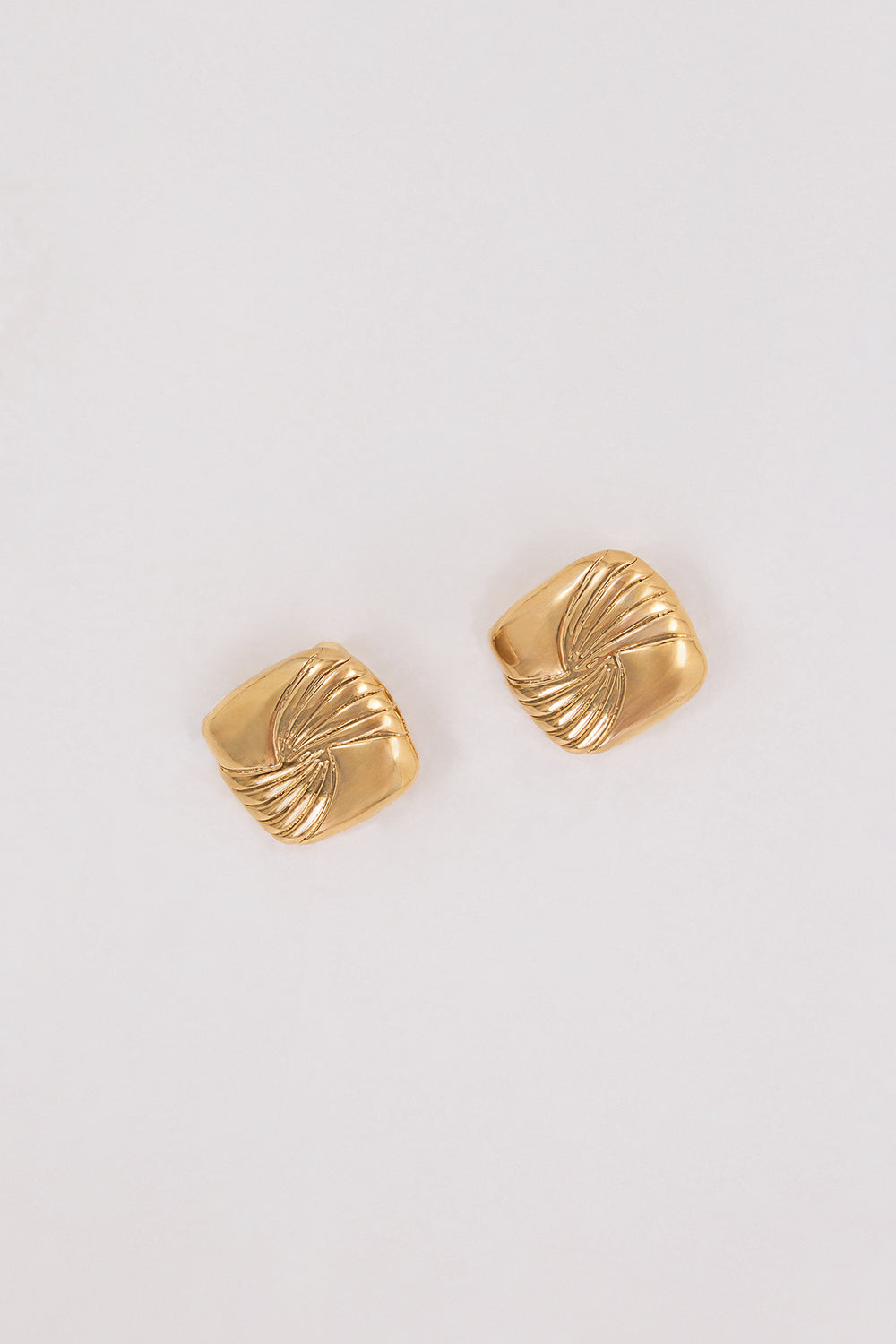 18k Gold Plated Tabi Earrings by Heaven Mayhem - Square Stud