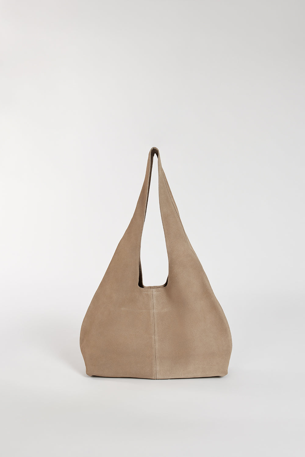The Bali Tailor Clover Suede Leather Shoulder Bag with Zip Pouch