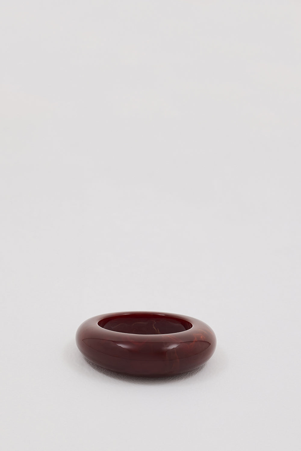 Anna Rossi Maroon Heirloom Acrylic Bangle - Unique Handcrafted Design