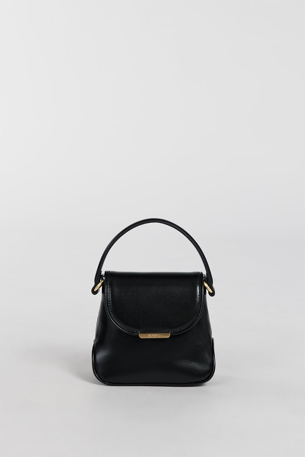 Sancia Black Leather Merida Crossbody Bag with Adjustable Strap