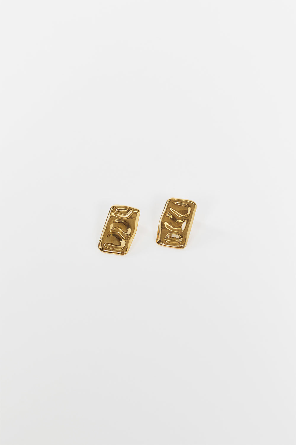 LUV AJ Gold Plated Sunset Stud Earrings