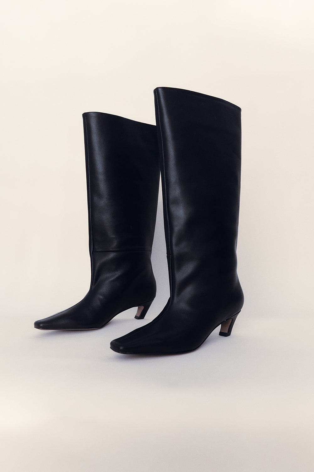 Alias Mae Crawford Black Knee High Boots with Pointed Toe