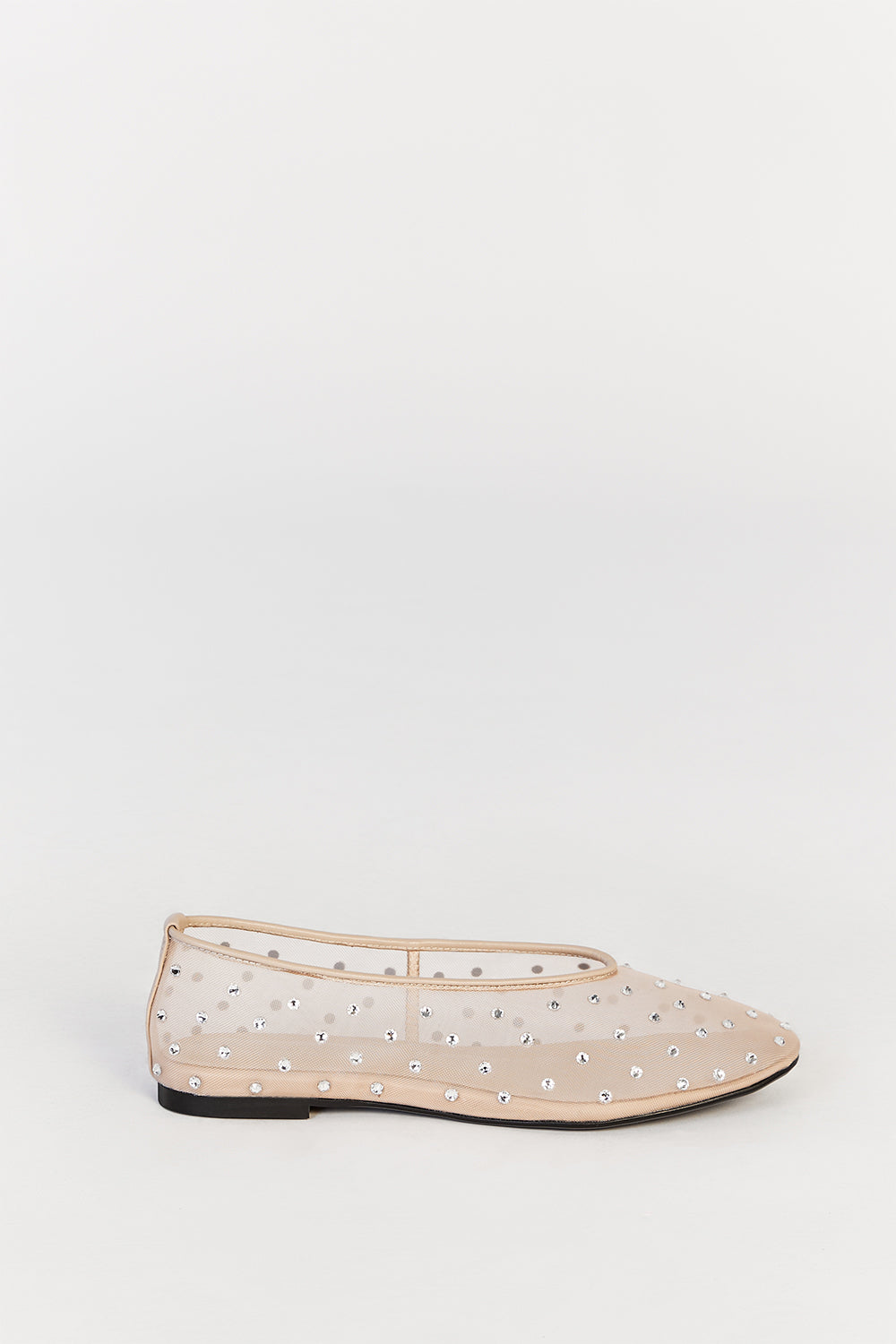 Alias Mae Piper Cream Ballet Flats with Diamante Embellishment