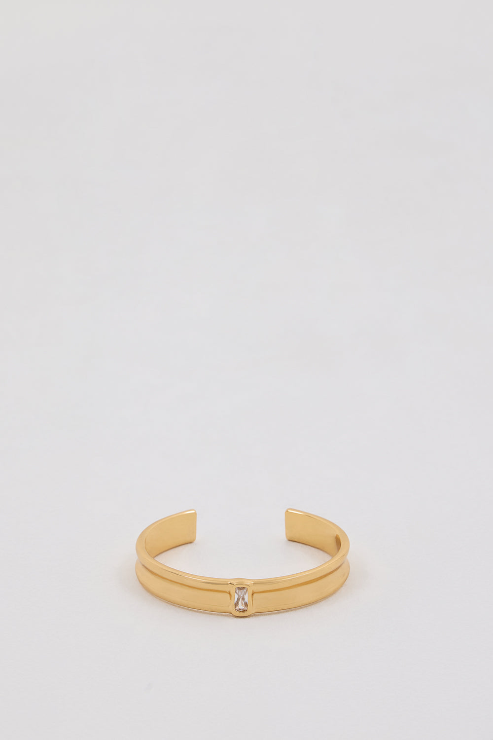 Amber Sceats 24k Gold Plated Nerine Cuff Bracelet with Crystal