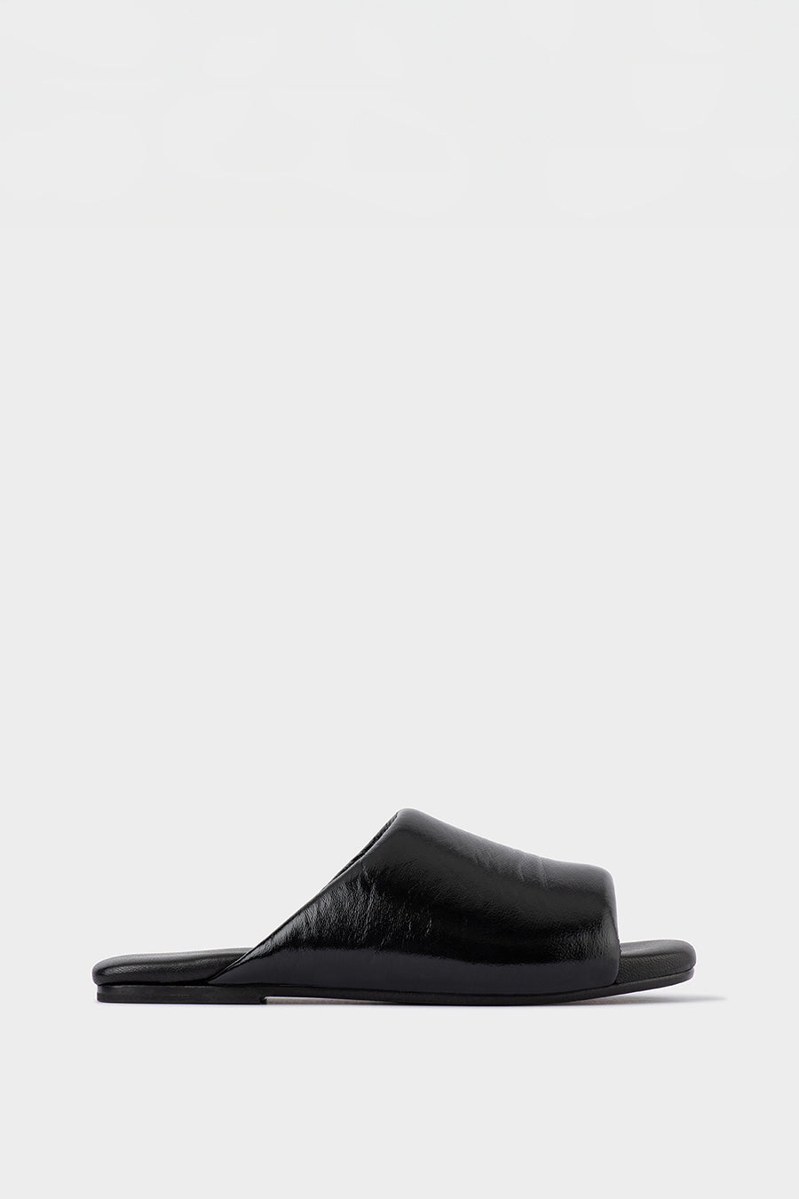DOF Studios Black Leather Florence Sandals - Made in Italy