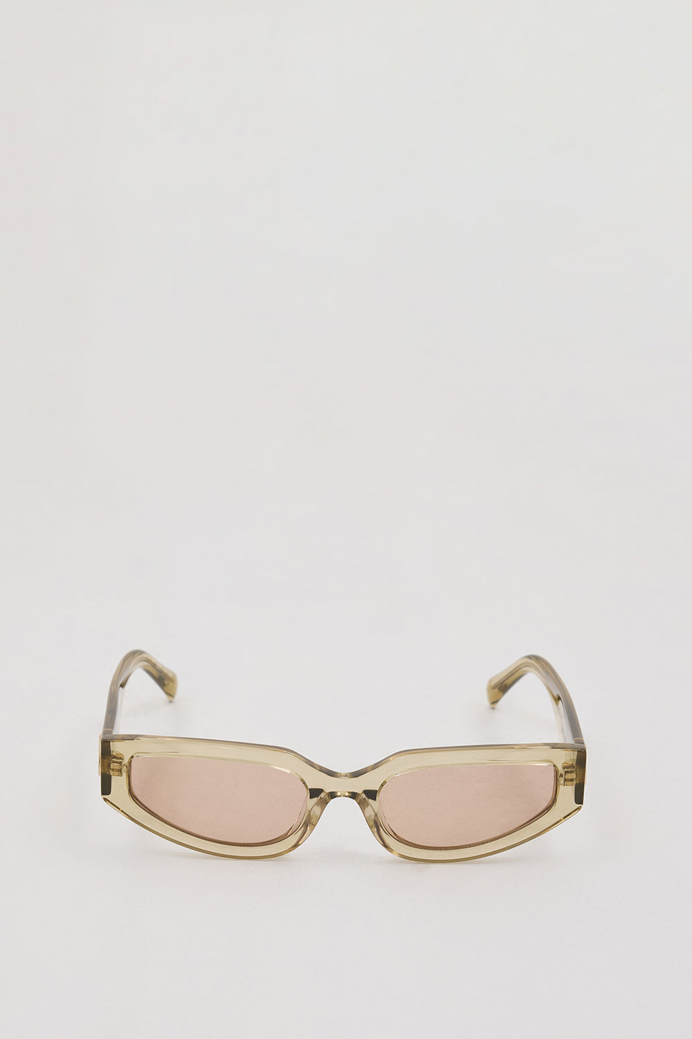 LUV LOU Hayley Sage Crystal Cat Eye Sunglasses with UV Protection
