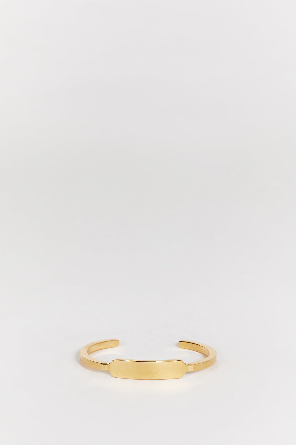Porter Dylan 18k Gold Vermeil Tag Cuff Bracelet