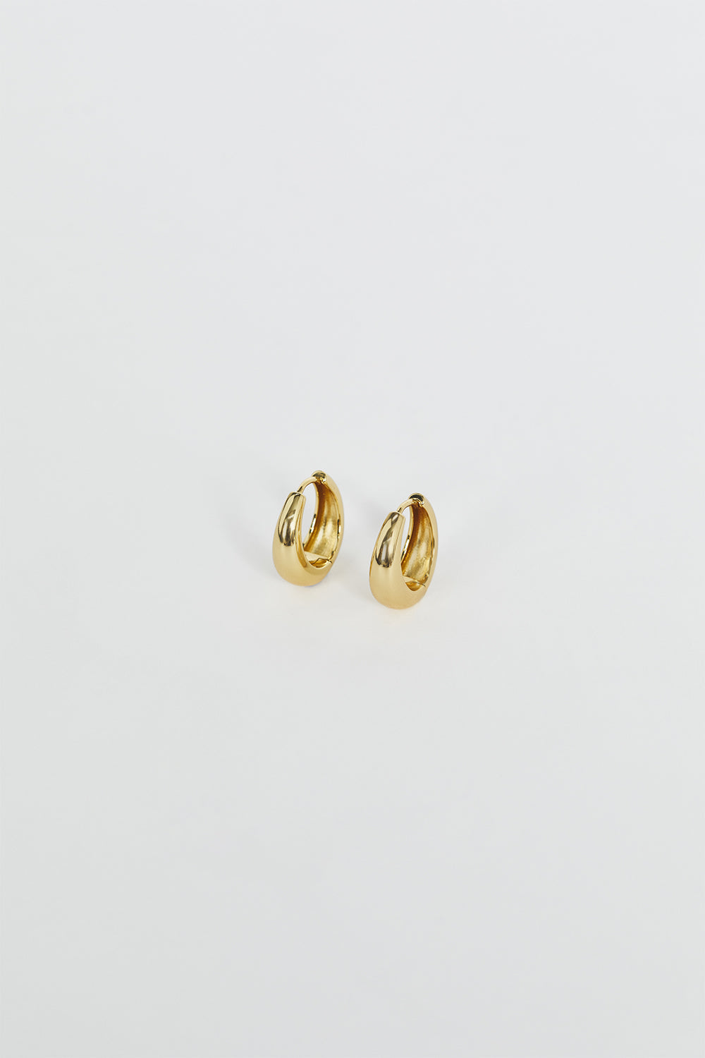 LUV AJ Marbella 18k Gold Plated Huggie Hoop Earrings