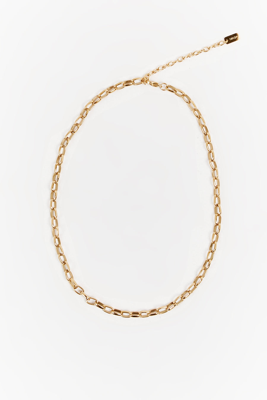 18k Gold Plated Paperclip Choker Necklace - Cendre Violetta
