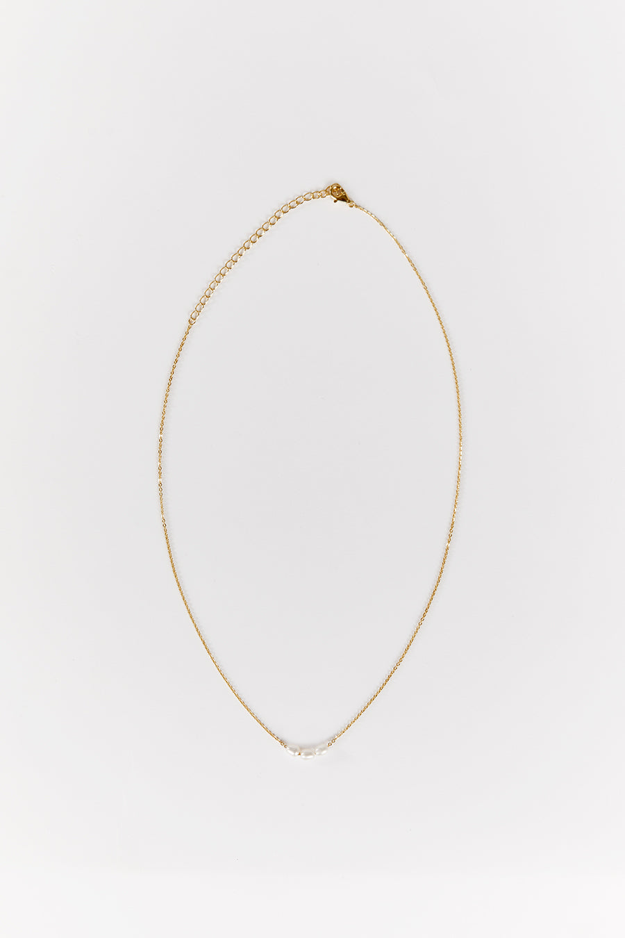 Valentine's Pearl Necklace - 18k Gold Plated with Freshwater Pearls