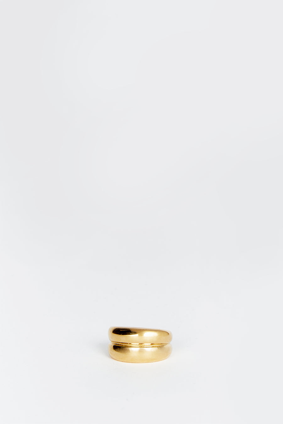 18k Gold Plated Sofia Double Stack Ring – Cendre Jewelry