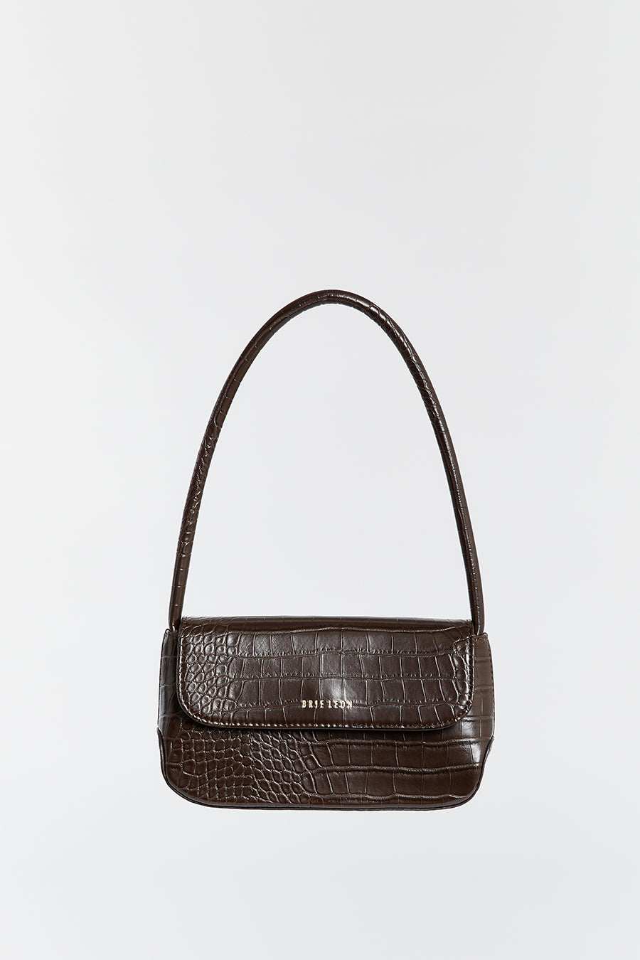 Brie Leon Mini Camille Brunette Leather Shoulder Bag