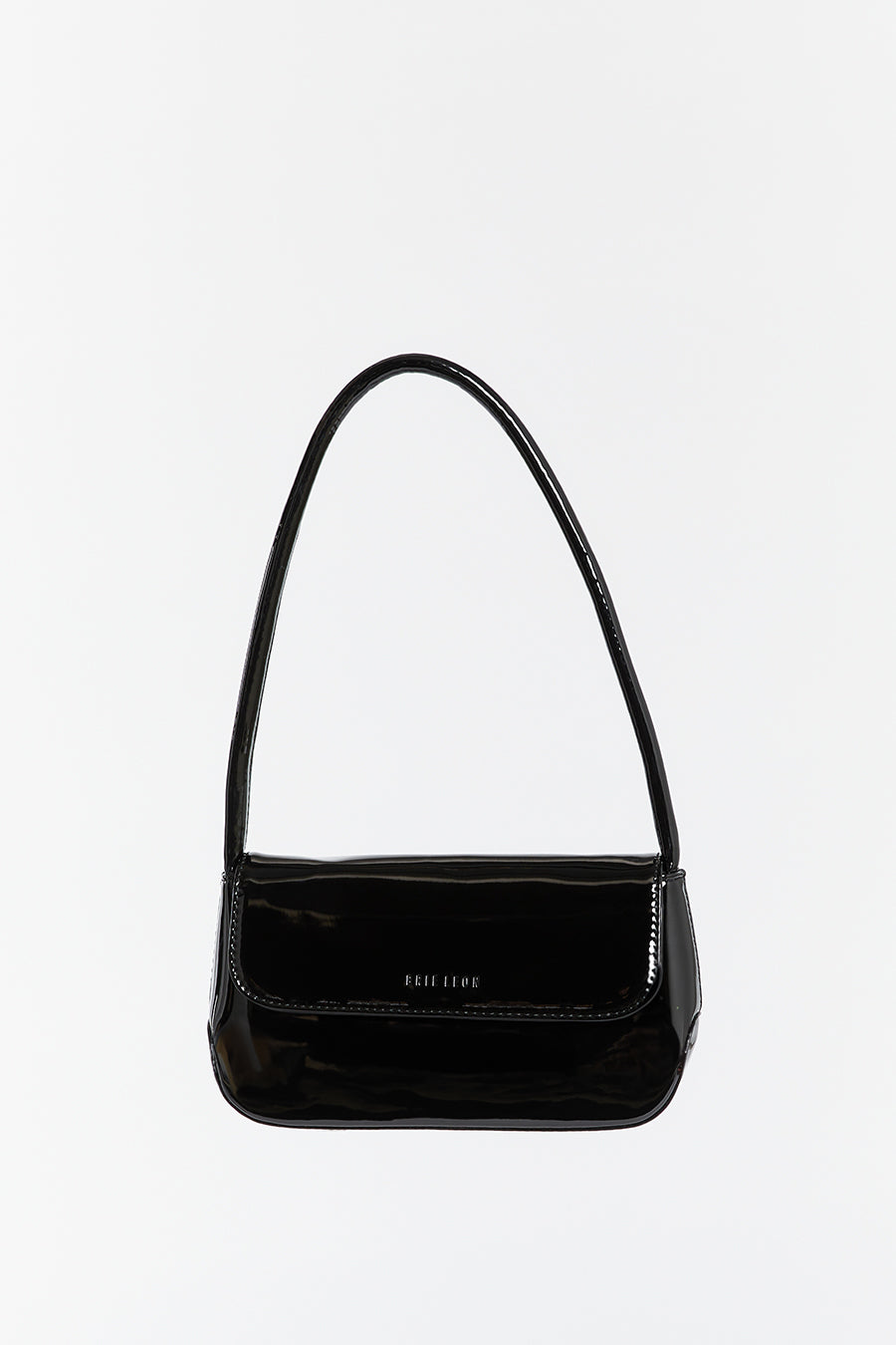 Brie Leon Mini Camille Black Patent Leather Shoulder Bag