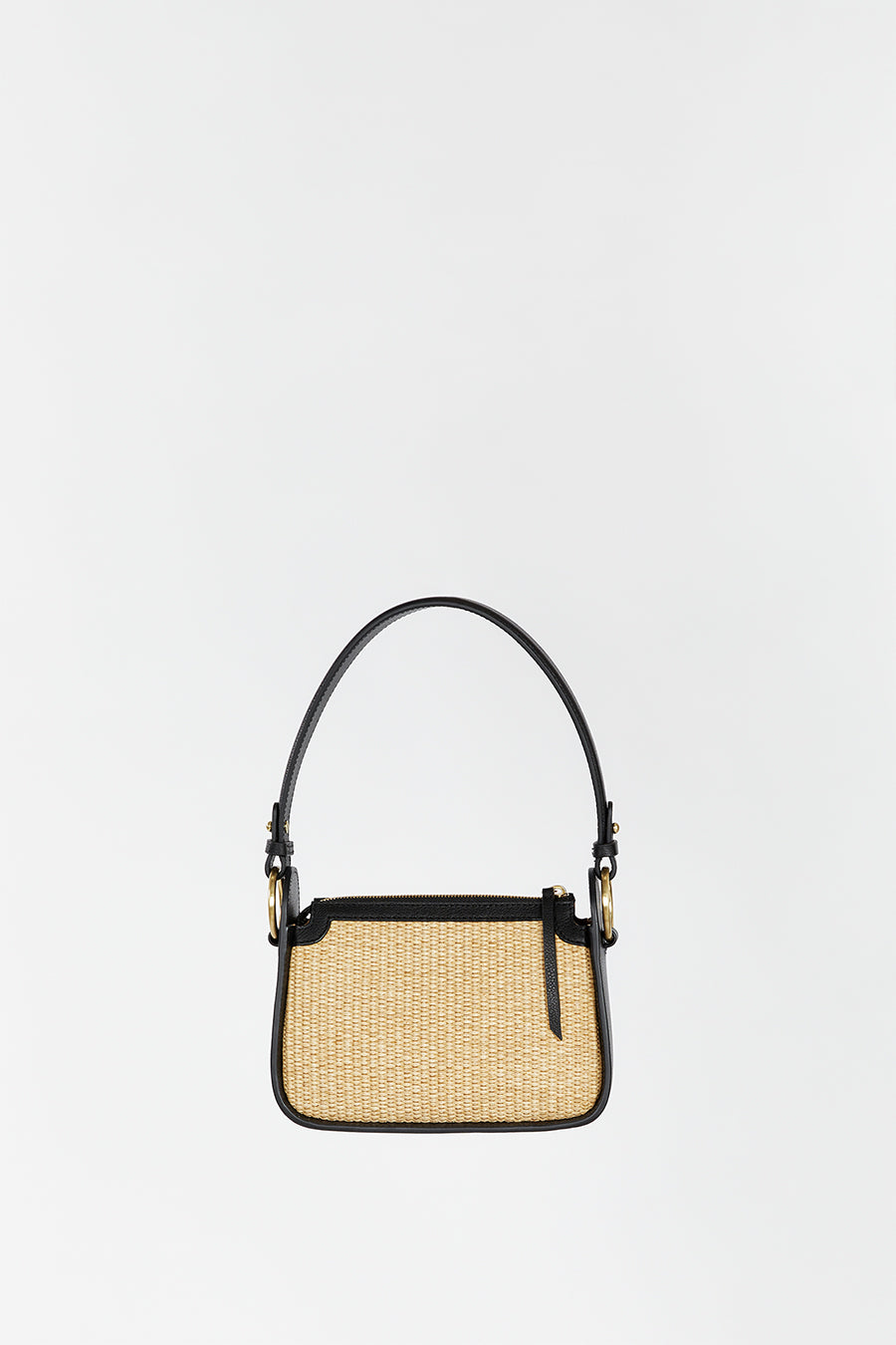 Sancia Ricci Leather Shoulder Bag with Gold Hardware