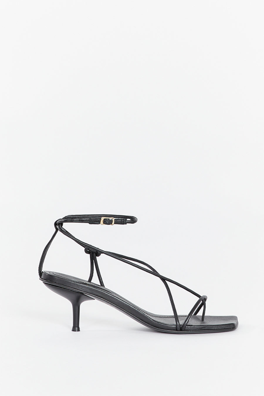 DOF Studios Caterina Leather Sandal Heels with Stiletto - Made in Italy