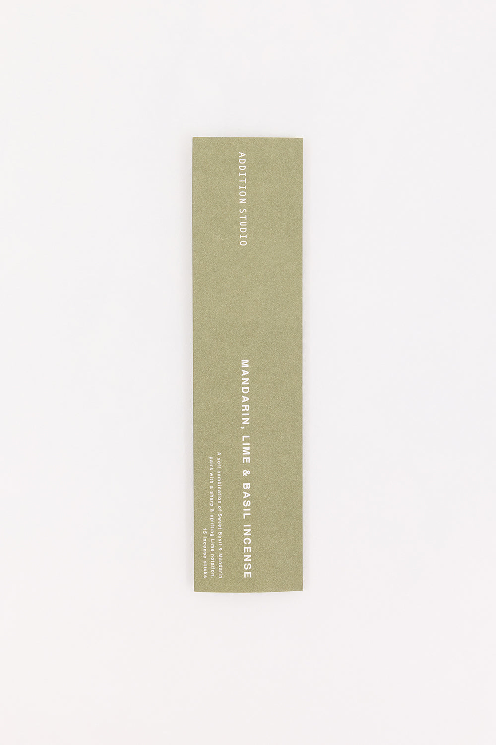 Addition Studio Mandarin Lime Basil Incense Sticks – Handcrafted in Australia