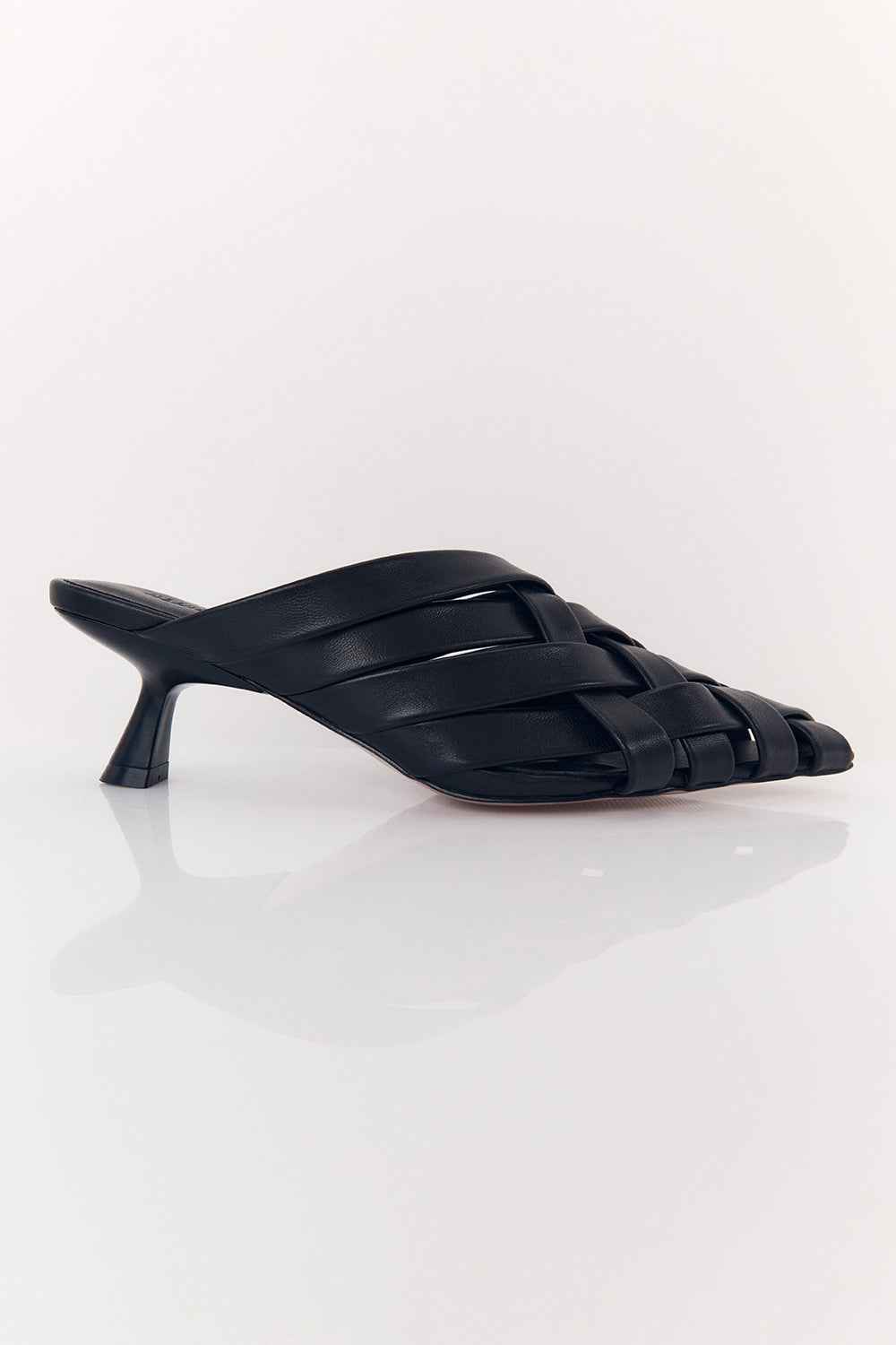 Alias Mae Golan Black Leather Heels - Pointed Toe Pumps