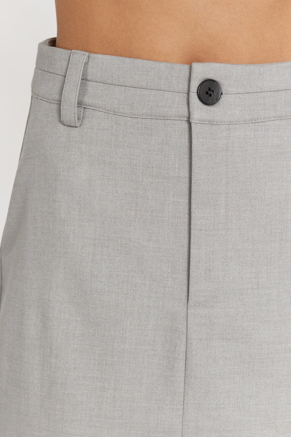 Dylan High Waisted Silver Skort with Pockets