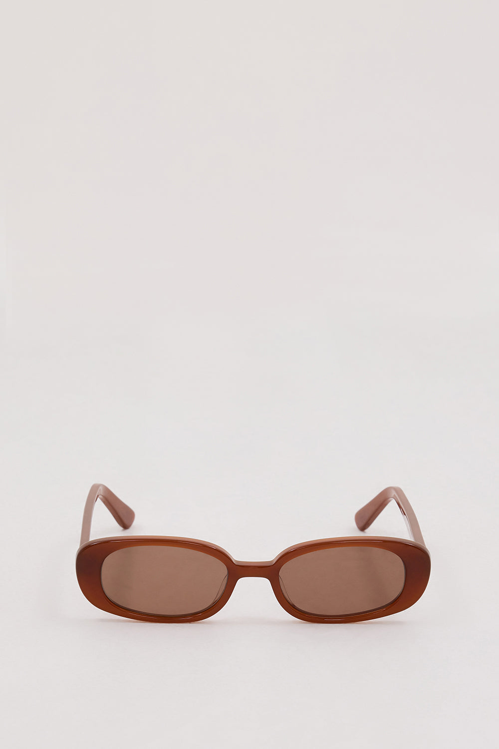 Velvet Canyon Chocolate Oval Sunglasses with UV Protection & Gold Detailing