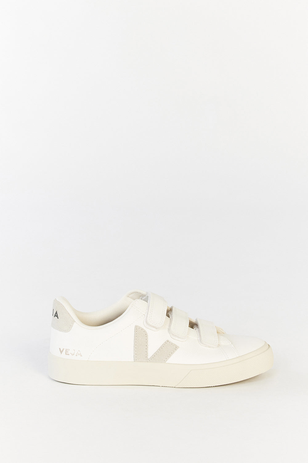 VEJA Recife Extra White Leather Velcro Sneakers