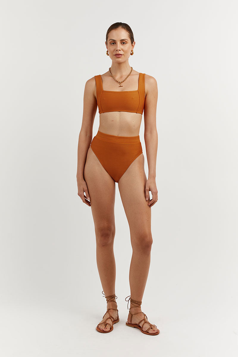 Amaya Amber Recycled Swim Top – Bandeau Sport Bra