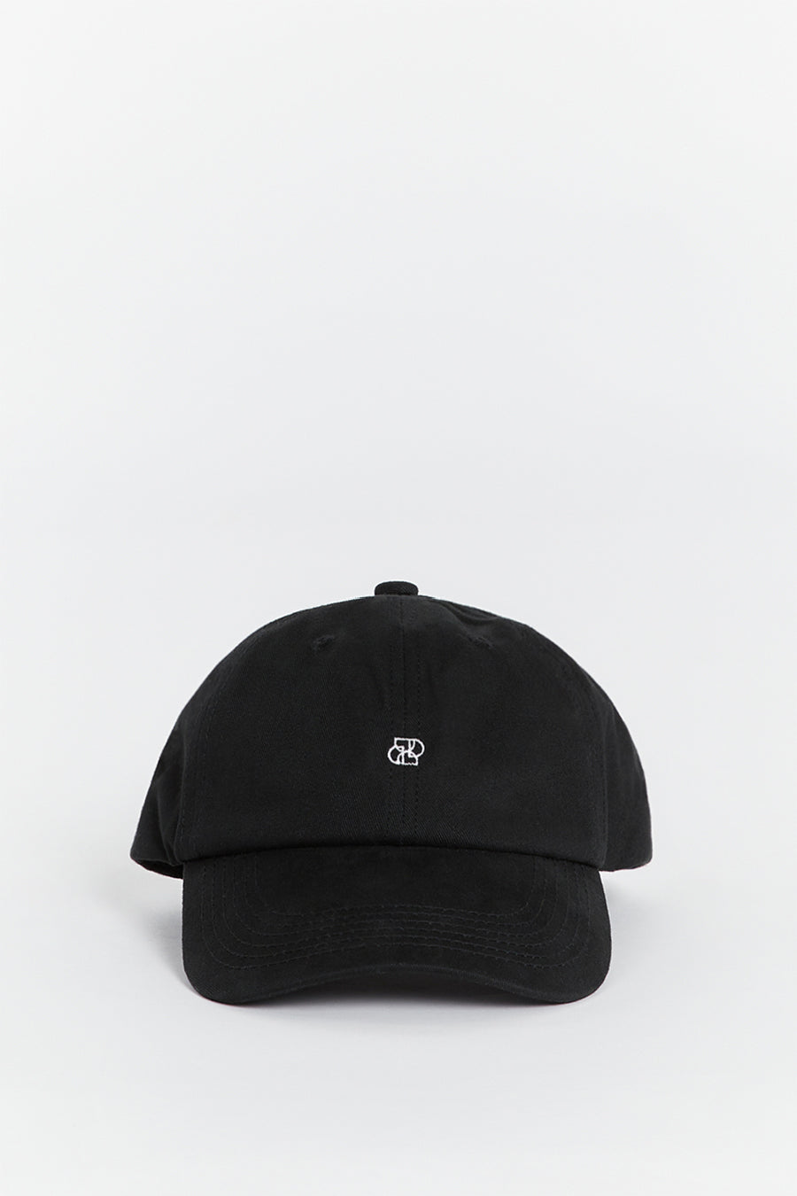 DISSH Black Cotton Adjustable Cap with Embroidered Logo