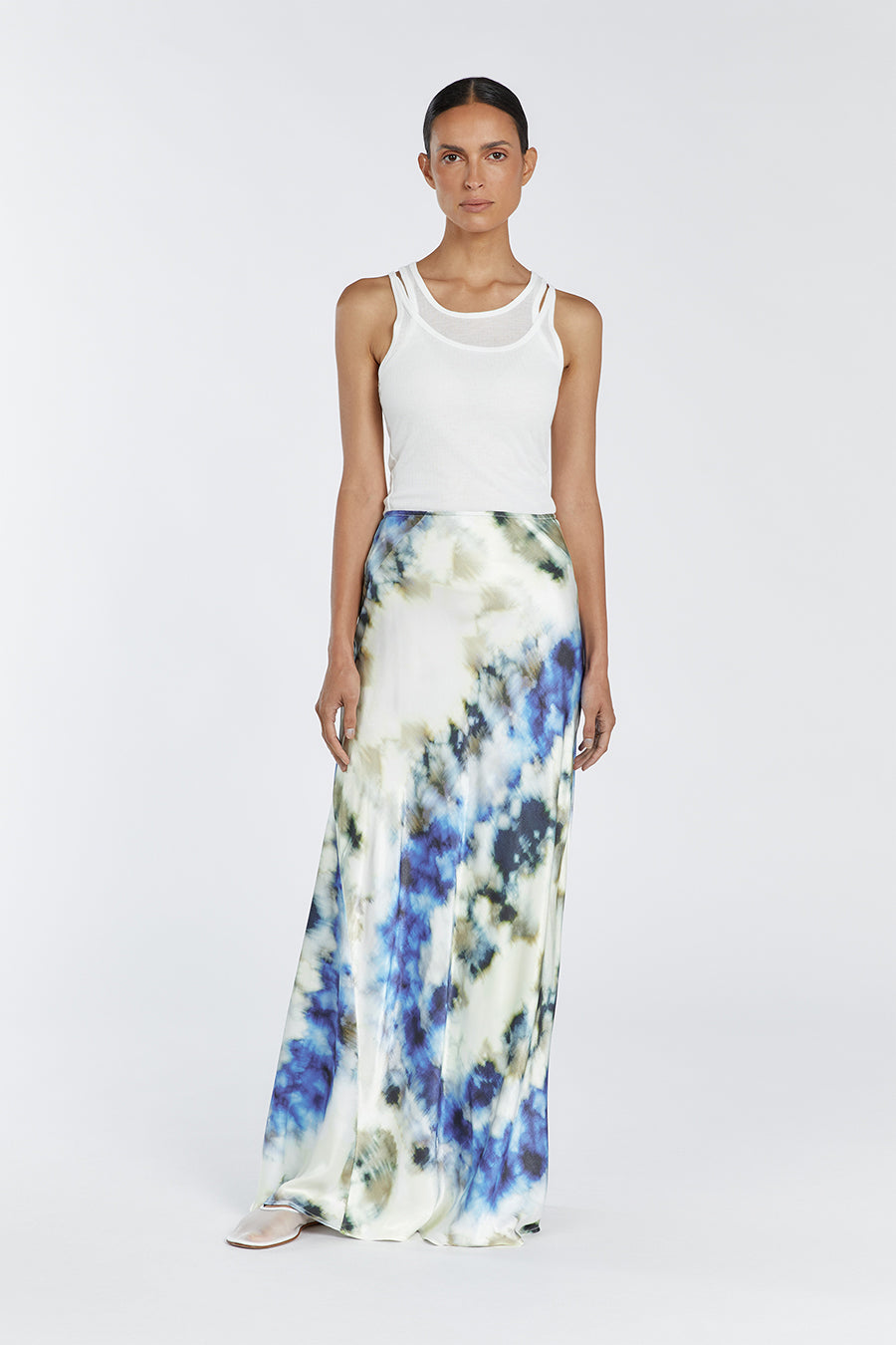 Haven Satin Slip Skirt - Medium Weight, Bias Cut, Maxi Length
