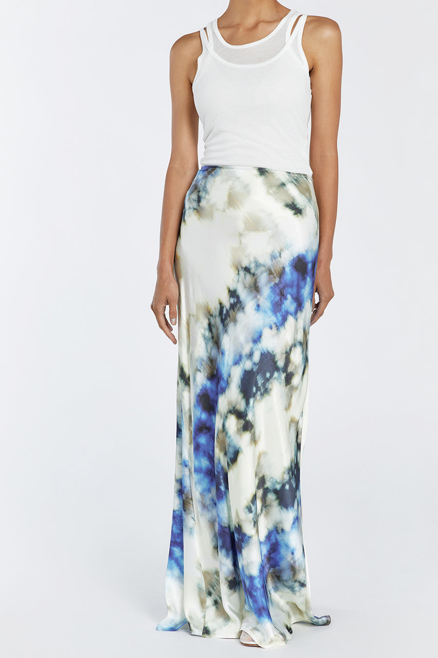 Haven Satin Slip Skirt - Medium Weight, Bias Cut, Maxi Length