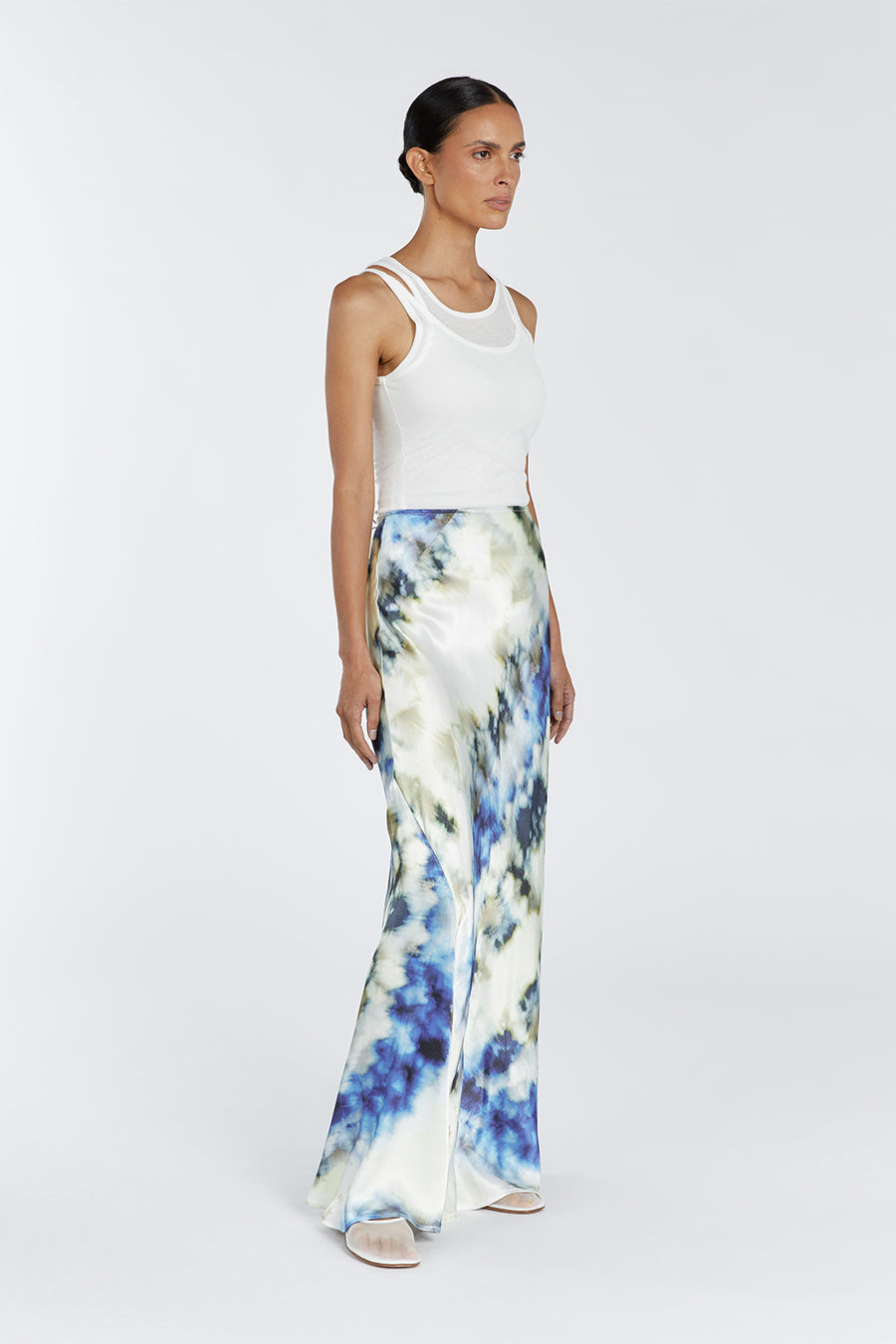 Haven Satin Slip Skirt - Medium Weight, Bias Cut, Maxi Length